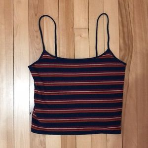 Forever 21 Striped Spaghetti Strap Tank Top